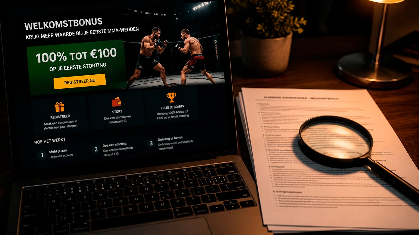 UFC Welkomstbonus & Free Bets 2026: Vergelijk KSA Acties